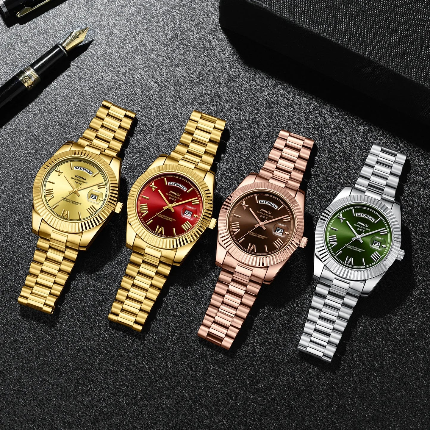 Relojes de lujo para hombre en acero inoxidable