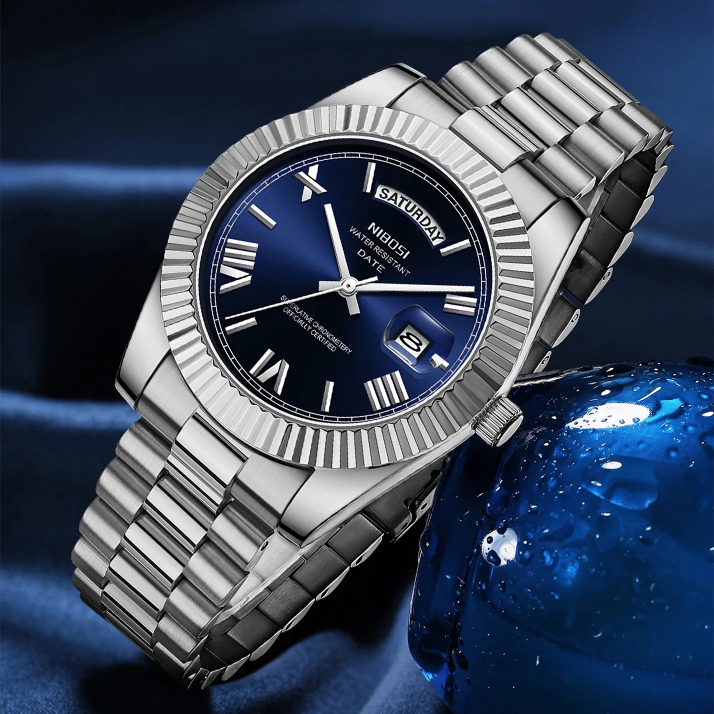 Relojes de lujo para hombre en acero inoxidable